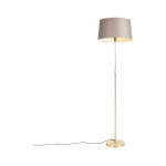 Parte fl - lampadaire avec abat - jour - 1 lumi�re - h 1720 mm - taupe - rustique - �clairage int�rieur ...