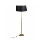 Parte - lampe sur pied rglable - 1 lumire - h 168 mm - noir et or - classique / antique - clairage ...