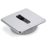 Presse - �toupe (carr�) 94x94 int - 78 m. m chrome mat