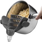 Passoire de cuisine en silicone, passoire cuisine pliable, convient � toutes les casseroles et po�les, ...
