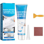 P�te de joint 100g pour carrelage, c�ramique et wc ? imperm�able et pr�te � l'emploi ? couleur blanche ...