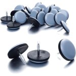 Patins � clouer pour meubles de 2, 5 cm (paquet de 24) - patins de chaise en ptfe (t�flon) robustes pour ...
