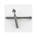 Pattes  vis bois acier brut 7x70 - 1 pice