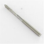 Patte à vis bois et métaux inox a2 10x120 - 5 pièces Patte à vis bois et métaux inox a2 10x120 - 5 pièces