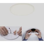 92388 eb panel veluna varifit luminaire  led encastrable led 10 w satin - paulmann