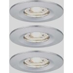 Paulmann - 94303 ebl nova mini coin luminaire  led encastrable jeu de 3 4 w chrome