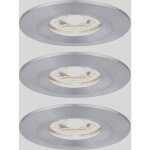 Paulmann - 94305 ebl nova mini coin luminaire  led encastrable jeu de 3 4 w aluminium