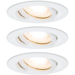 Paulmann spot encastrable pour salle de bains jeu de 3 21 w blanc mat