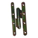 Paumelle � bois coud�e 110x60x70mm 90 degr� zingu� blanc bout rond gauche - jardinier massard - j532660 ...