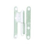 Paumelle contre coud�e zingu� la loutre nf - 140 x 70 x 80 mm - gauche - 100�