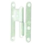 Paumelle contre coude zingu la loutre nf - 160 x 70 x 80 mm - droite - 90 / 100