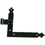 Paumelle �querre bas gauche finition noir sans gond pour volets aluminium et pvc - torbel industrie