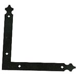 Paumelle �querre finition noir pour volets aluminium et pvc - torbel industrie