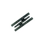 Paumelle picarde rustique vernis 190x70 mm - droite - pr197d7