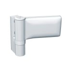 Paumelle pour porte pvc, type kt - ev dormant largeur 20 mm recouvrement 18 / 23 blanc 9016 - hahn