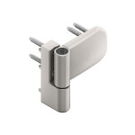 Kintech - paumelle pvc 105 nn - finition : laqu� anodis� f9 - recouvrement (mm) : 19 - 21. 5 - roto