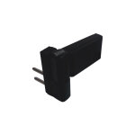 Kintech - paumelle pvc p700 - finition : noir ral9005 - poids max. (kg) : 120 - recouvrement (mm) : 16 ...