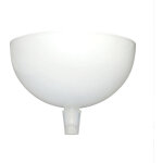Pavillon cache - fils demi sph�re m�tal blanc d. 100mm tibelec