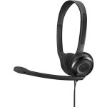 Pc 3 chat - casque ouvert (microphone antibruit, son st�r�o, sans usb), noir - sennheiser