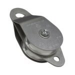 Pca - 1273 poulie double ouvrante inox 100 mm de diamtre