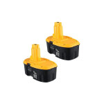 Pdstation - lot de 2 batteries de rechange dc9096 ni - mh 18 v 4. 6ah pour dewalt dc9096 de9098 dw9096 ...