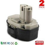 Pdstation - 2x18v 4. 8ah ni - mh batterie gray pa18 remplacement de pa18 pour makita 18v pa18 1822 1823 ...