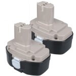Pdstation ? batterie de remplacement 2x 18v 4. 8ah ni - mh ? compatible makita pa18 1822 1823 1834 1835 ...