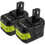 Pdstation - p 2pack li - ion 9. 0ah p108 batterie pour ryobi 18v batterie p104 p105 p102 p103 p107 p109 ...