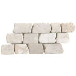 Pegane - carrelage mosaque / plaque de mosaque mosaque mur et sol en marbre naturel coloris blanc ...