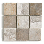 Pegane - carrelage mosaque / plaque de mosaque mur et sol en marbre naturel coloris blanc mat - 30 ...