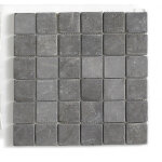 Carrelage de mosaque / plaque mosaque mur et sol en marbre naturel coloris gris - 30 x 30 cm pegane ...