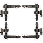 Penture �querre 300 x 300 mm avec gond 2 paires de 4 pi�ces charni�re d'angle charni�re de porte charni�re ...