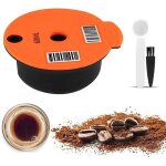 Peny - dosettes de cafe, filtre a cafe reutilisable, capsule de cafe en plastique rechargeable avec cuillere ...