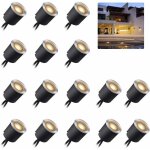Peny - spots led encastrable ext�rieur ip67 - 16pcs spots � encastrer pour terrasse bois plafond, �tanche ...