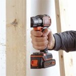 Black&decker - perceuse asd18kb - qw 18 v 2x1 5 ah accu.
