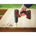 Black + decker outillage - perceuse - visseuse sans fil 18 v, 2 batteries 1, 5 ah li - ion, chargeur ...