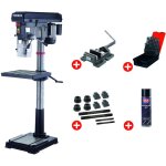 Perceuse � colonne professionnelle jusque � 32 mm cm4 1, 5 kw 400v + �tau de per�age jeu de boulons jeu ...