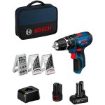 Perceuse - visseuse � percussion sans fil gsb 12v - 15 professional bosch 12 v / 1x 2, 0 + 1x 4, 0 ah ...