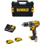 Perceuse � percussion 18v dewalt 2 batteries li - ion 2ah + chargeur + coffret tstak - dcd796d2