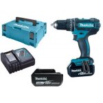 Perceuse � percussion 18v makita + 2 batteries li - ion 3ah + chargeur + coffret makpac - dhp482rfj