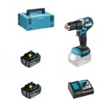 Perceuse � percussion 18v lxt (2x5, 0 ah) en makpac makita dhp487rtj