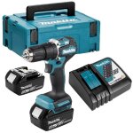 Perceuse � percussion 18v lxt (2x5, 0 ah) en makpac makita dhp487rtj