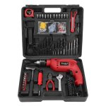 Perceuse  percussion 500w + 41 accessoires de perage mallette itools
