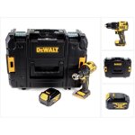 Perceuse  percussion sans fil dewalt dcd 709 nt 18 v 65 nm + 1 batterie 4, 0 ah dans un coffret tstak ...