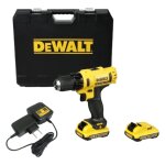 Perceuse visseuse 10. 8v li - ion (2x2, 0 ah) dans malette dewalt dcd710d2 - qw