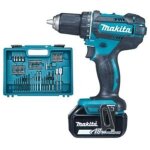 Perceuse - visseuse 18v + 2 batteries 3ah + chargeur + coffret avec accessoires makita ddf482rfx1