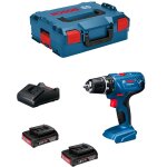Perceuse visseuse 18v bosch gsr 18v - 21 - 2 batteries li - ion 2ah + chargeur + coffret l - case - 06019h100a ...