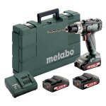 Metabo - perceuse visseuse 18v sans fil bs 18 l set (3x2, 0ah) dans malette 602321540