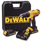 Perceuse - visseuse 18v xr dewalt avec 2 batteries 18v 1, 5 ah - chargeur - mallette - dcd771s2 - qw
