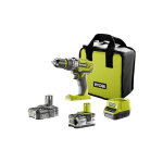 Ryobi - perceuse - visseuse 2 vitesses 18v oneplus - 2 batteries lithiumplus 4, 0 ah et 1, 5ah - 1 chargeur ...